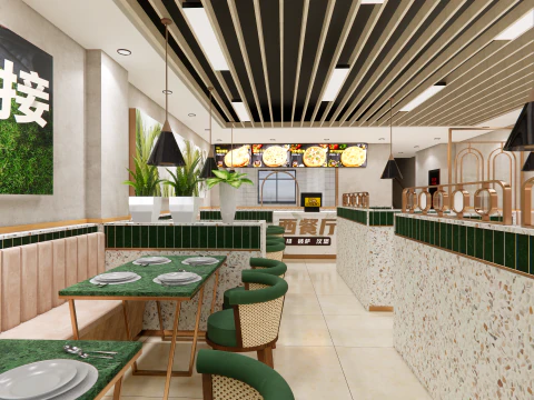 Fast Food Restaurant -A8 3D Model
