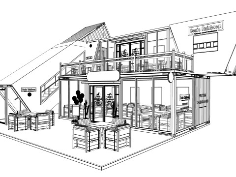 Container coffee shop-23 Modèle 3D