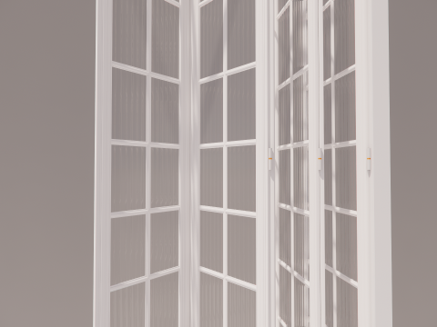 Interior folding shutter door -A1 Model 3D