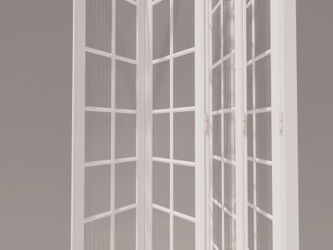 Interior folding shutter door -A1 3D Model