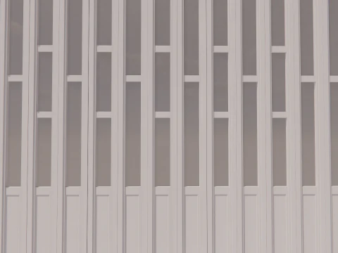 Interior folding shutter door -A1 3D Model