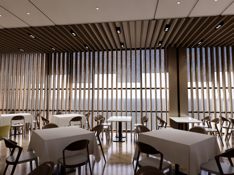 Self-service corporate cafeteria -A1 3D Модель