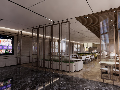 Self-service corporate cafeteria -A1 3D Модель