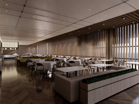 Self-service corporate cafeteria -A1 3D Модель