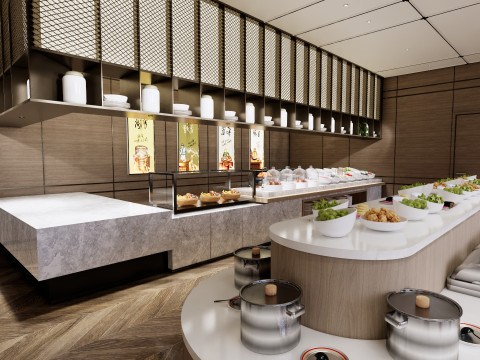 Self-service corporate cafeteria -A1 3D Модель