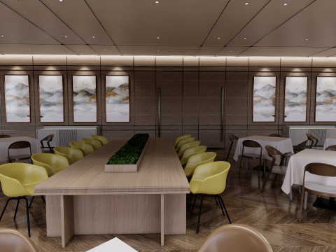 Self-service corporate cafeteria -A1 3D Модель