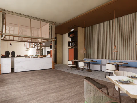 Self-service corporate cafeteria -A2 3D Model