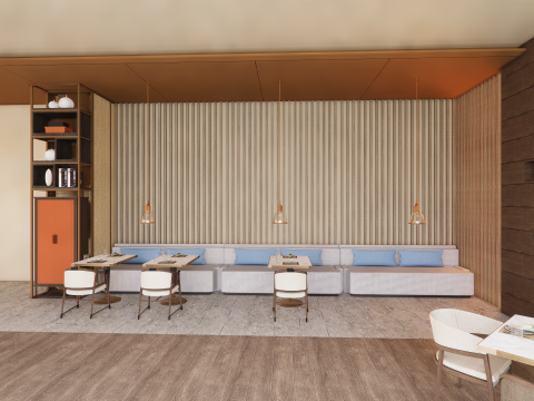 Self-service corporate cafeteria -A2 Modèle 3D