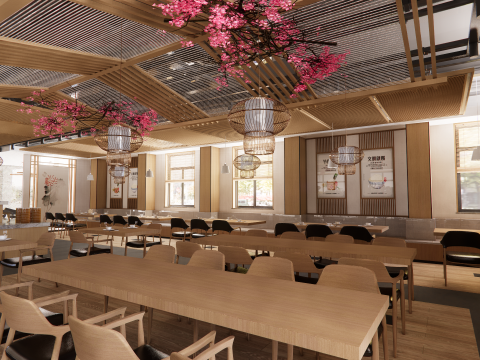 Self-service corporate cafeteria -A3 3D 모델