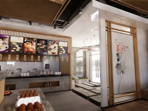 Self-service corporate cafeteria -A3 3D 모델