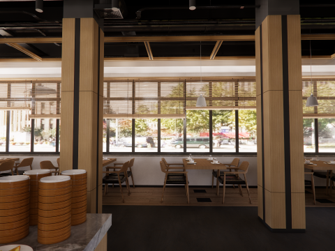 Self-service corporate cafeteria -A3 3D 모델