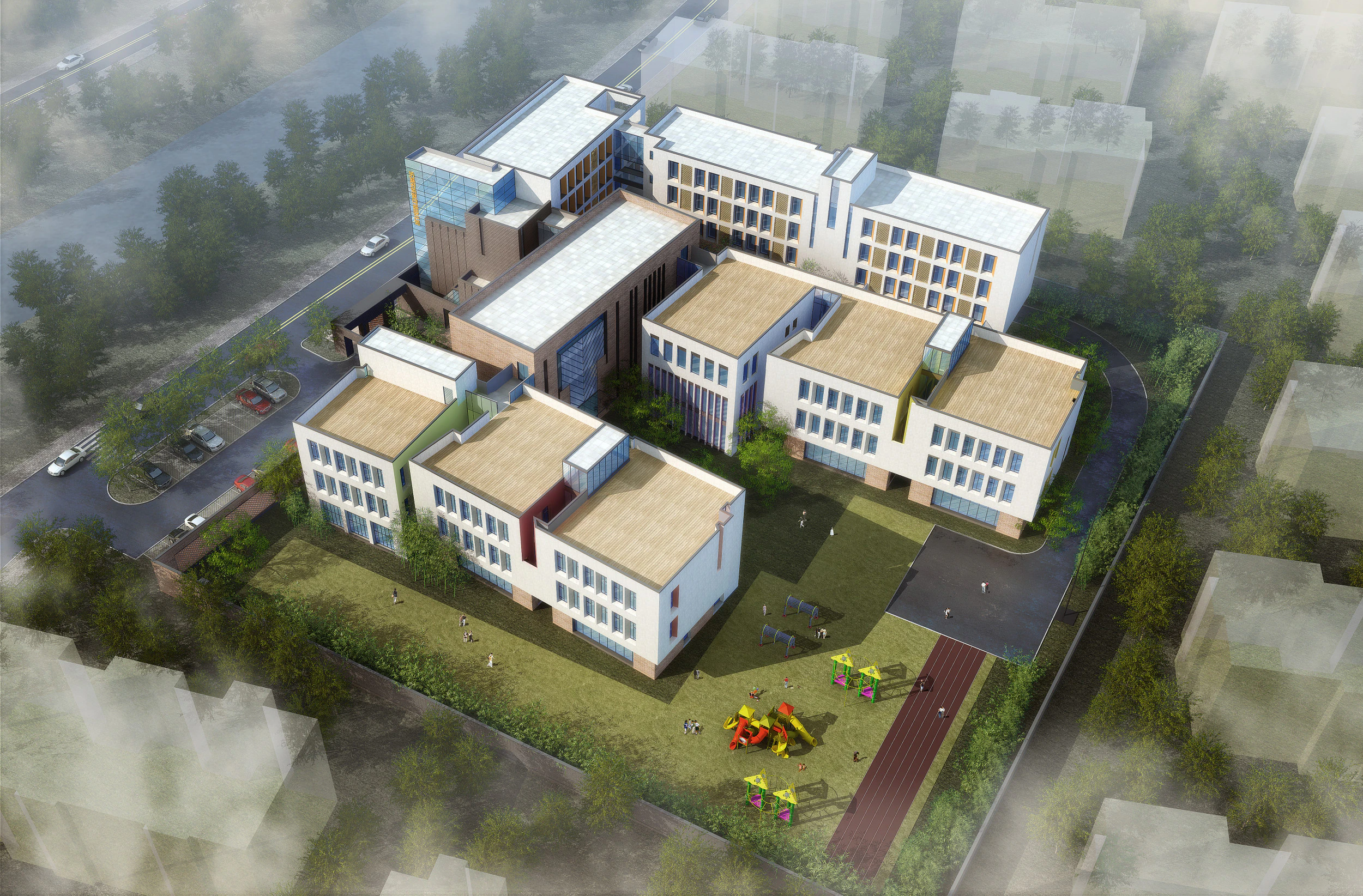 University School-B1 3D Model .c4d .max .obj .3ds .fbx .stl .blend 