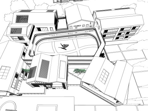 Primary School and Kindergarten -B1 3D 模型