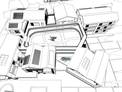 Primary School and Kindergarten -B1 3D Model