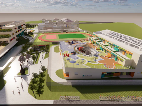 Primary School and Kindergarten -B2 3D Model