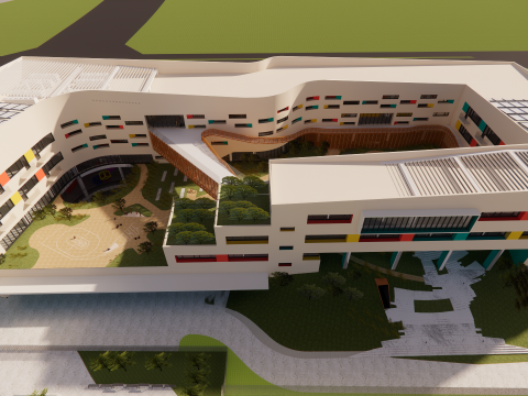 Primary School and Kindergarten -B2 Modelo 3D