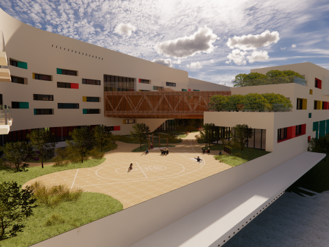 Primary School and Kindergarten -B2 Modelo 3D