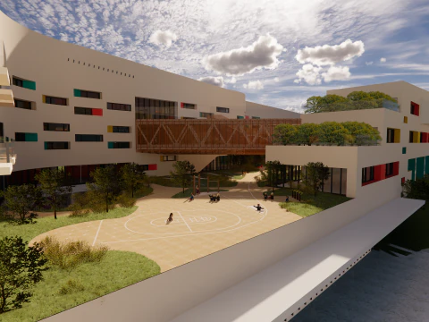 Primary School and Kindergarten -B2 3D Model