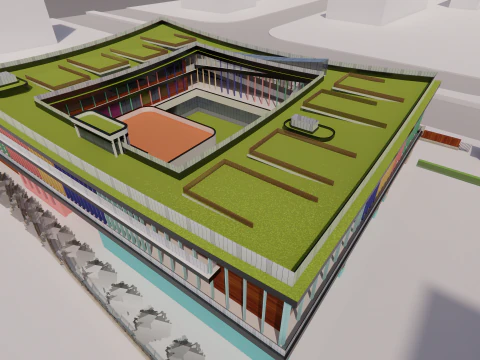 Primary School and Kindergarten -B3 3D Model