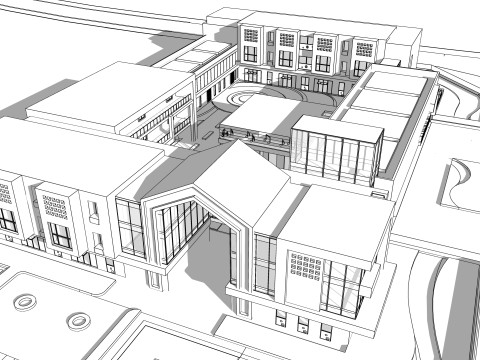 Primary School and Kindergarten -B3 3Dモデル