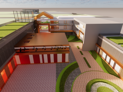 Primary School and Kindergarten -B3 3Dモデル