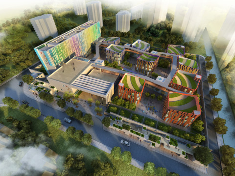 Primary School and Kindergarten -B5 3D Модель