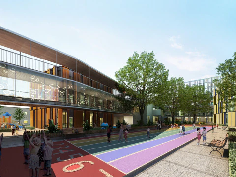 Primary School and Kindergarten -B5 3D Model