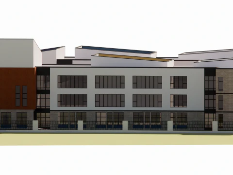 Primary School and Kindergarten -B7 3D Model