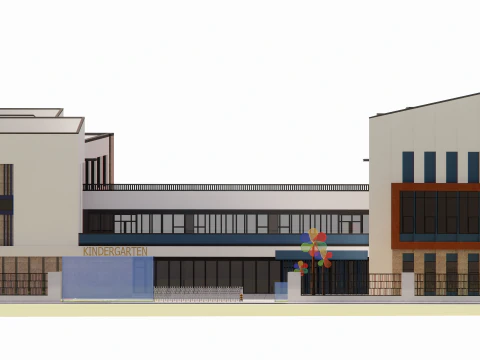 Primary School and Kindergarten -B7 3D Model