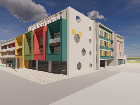 Primary School and Kindergarten -B8 Model 3D