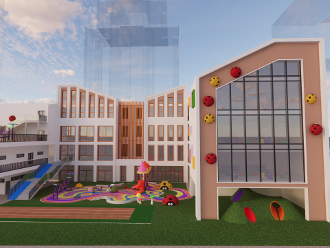 Primary School and Kindergarten -B9 3Dモデル