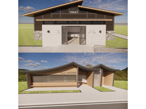 Openbaar toiletgebouw -B2 3D Model