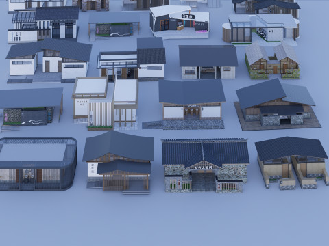 Public Restroom Building -B3 3D Model
