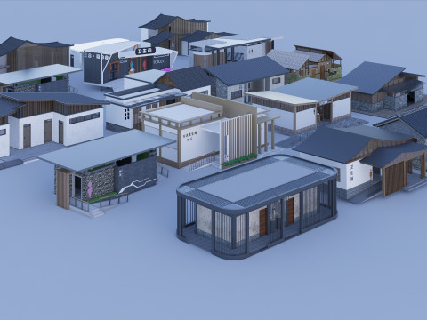 Public Restroom Building -B3 Model 3D