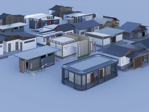 Public Restroom Building -B3 3D Model