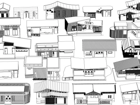 Public Restroom Building -B3 3D Model