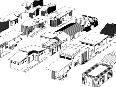 Public Restroom Building -B3 3D Model