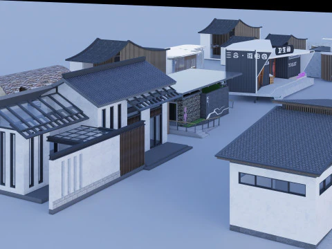 Public Restroom Building -B3 3D Model