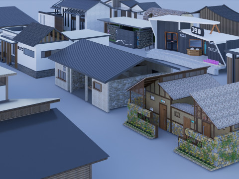 Public Restroom Building -B3 Model 3D