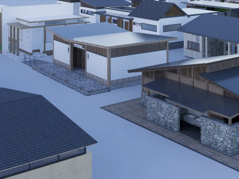 Public Restroom Building -B3 3D Model