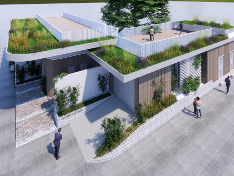 Public Restroom Building -B6 3D Model
