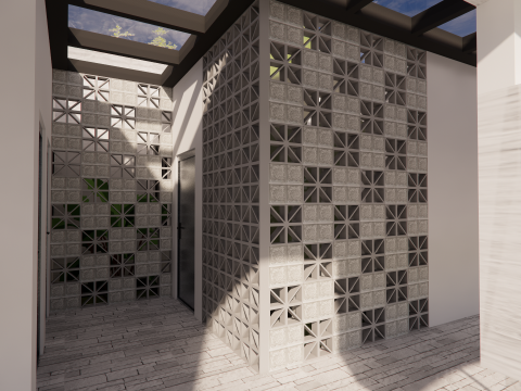 Public Restroom Building -B7 Model 3D