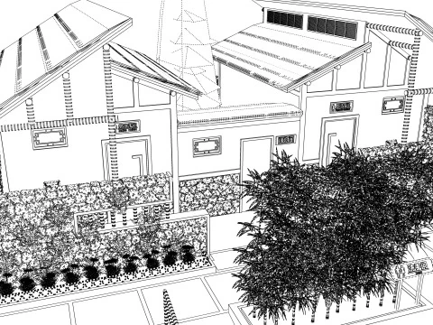 Public Restroom Building -B9 3D Model