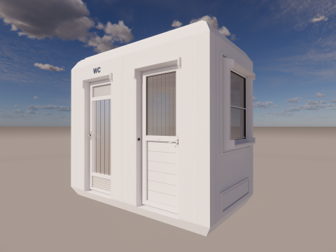Public Restroom Building -B10 Modello 3D