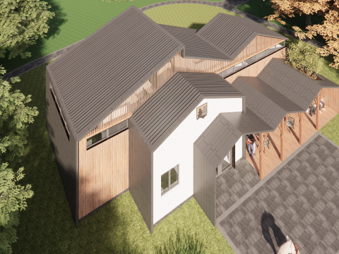 Public Restroom Building -B11 3D Model