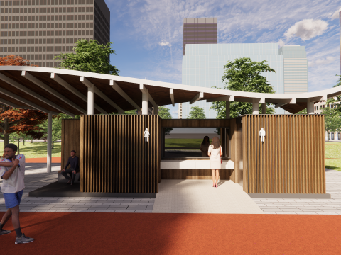 Public Restroom Building -B13 Modelo 3D