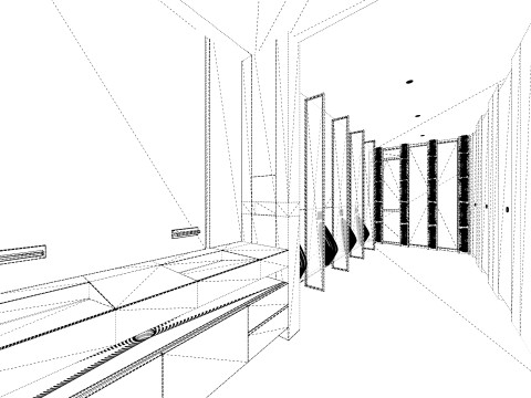 Public Bathroom Interior Scene -B5 Modello 3D