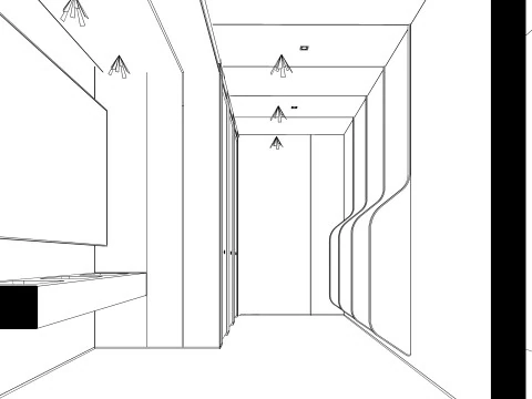 Public Bathroom Interior Scene -B7 3D Model