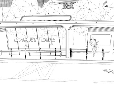 Bus Stop Collections -B1 3D Модель