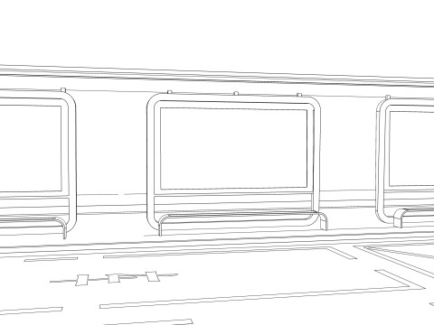 Bus Stop Collections -B2 3D Model